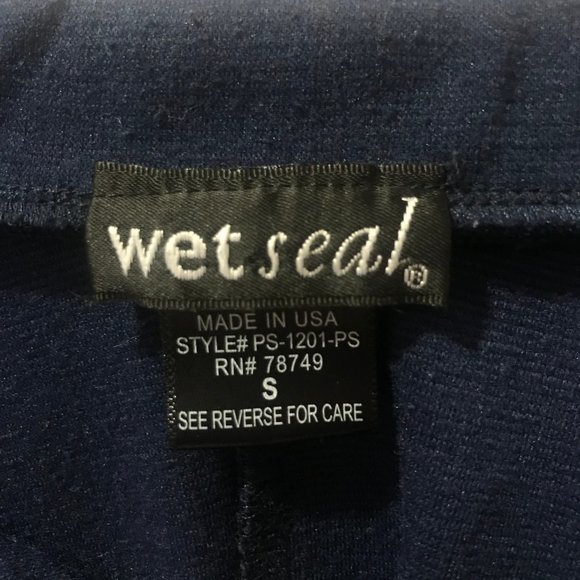 Navy Blue Circle Skirt - Picture 3 of 3